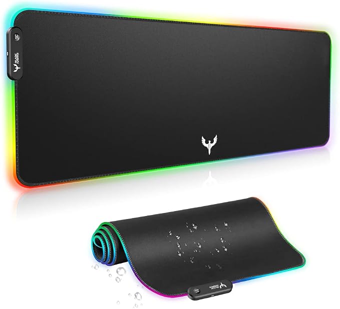 BladeHawks Extra Large RGB Gaming Mouse Pad-14 Light Modes, Extended Soft LED by BladeHawks