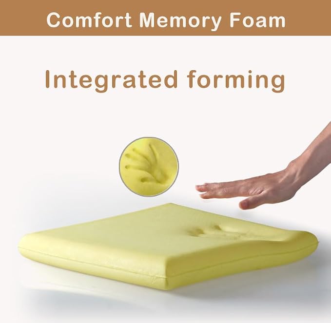 Augld Square Chair Seat Cushion Memory Foam Chair Cushion - Image 3