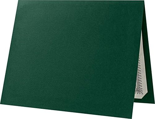 LUXPaper 9.5" x 12" Certificate Holders | Green Linen | 100lb. Cover | 250 Qty by LUXPaper