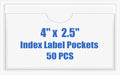 Origin-Joy 50 PCS Self-Adhesive Index Label Pockets by Origin-Joy