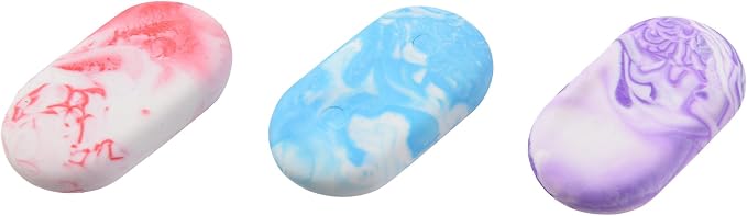 6PCS Cute Marble Erasers for Kids Bulk, Oval Fun for Classroom Back to School - Image 5