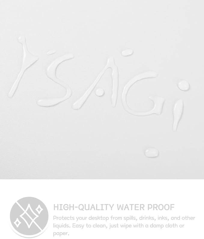 YSAGi Non-Slip Leather Desk Pad Long Size, Waterproof Laptop Computer Desk - Image 4