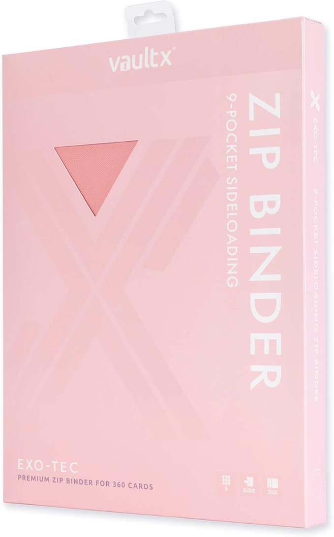 Vault X 9 Pocket Zip Binder, 360 Cards, Exo-Tec Material, 20 Side-Loading Pages - Image 2