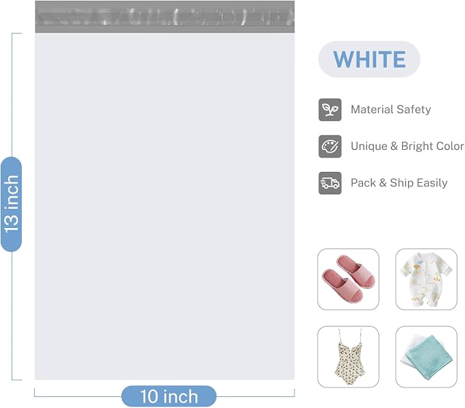 Metronic Poly Mailers 10x13 1000Pcs, Small Shipping Bags - Image 2