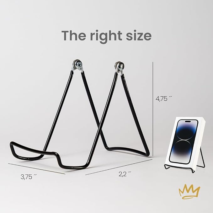 KINGDOM SOLUTIONS MADE IN USA 6-Pack Adjustable Black Metal Easels - Image 4