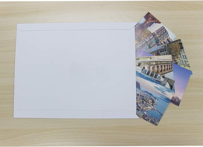 zmybcpack 100 Pack 9X12 inch Self Seal Photo Document Mailers Stay Flat White - Image 5