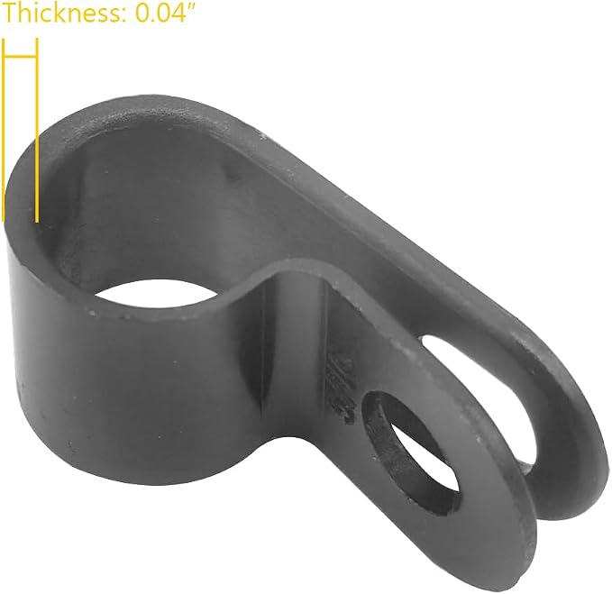Cable Clamp R-Type Cable Clip Wire Clamp 5/16" Nylon Screw Mounting Cord - Image 4