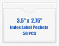 Origin-Joy 50 PCS Self-Adhesive Index Label Pockets by Origin-Joy