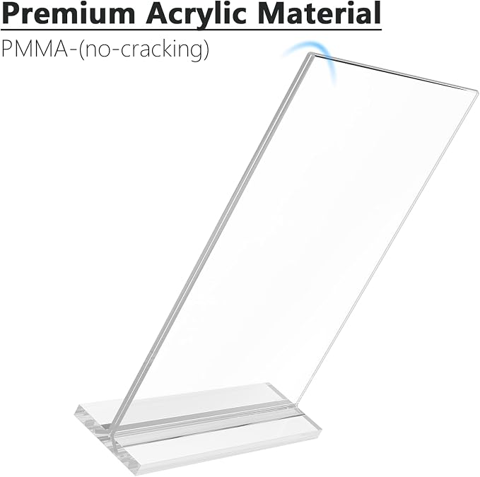 MaxGear Acrylic Sign Holder 8.5 x 11 Double Sided Display Stand, 10 Pack | - Image 5