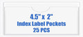 Origin-Joy 25 PCS Self-Adhesive Index Label Pockets by Origin-Joy