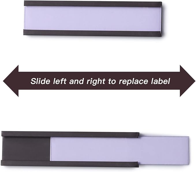 Magnetic Label Holders with Magnets Magnetic Data Card Holders with Clear - Image 4