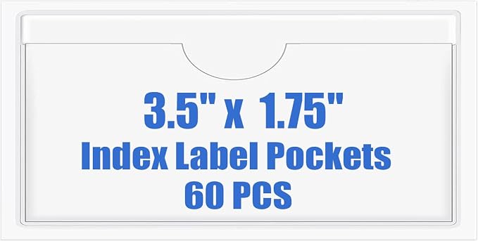 Origin-Joy 60 PCS Self Adhesive Index Card Pockets by Origin-Joy