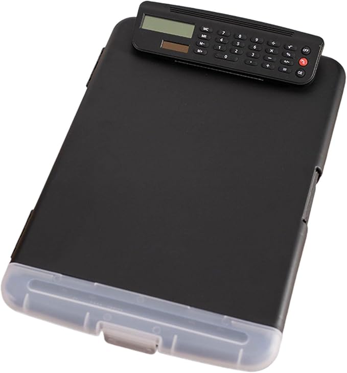 Clipboard with File Case and Calculator Portable Document Organiser Water - Image 9