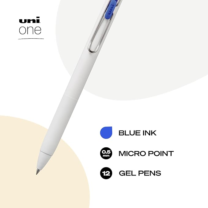 uniball one Retractable Gel Pens, Micro Point - Image 2