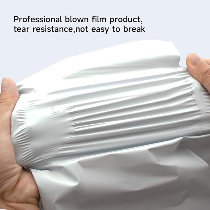 White Poly Mailers 19x24 Inch, 250 Pack | Self-seal shipping bags - Image 5