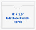 Origin-Joy 50 PCS Self-Adhesive Index Label Pockets by Origin-Joy