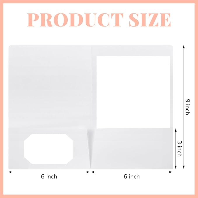 Affrolling 50 Pack 6 x 9 Inch Welcome Pocket Folders Church Visitor Welcome - Image 2