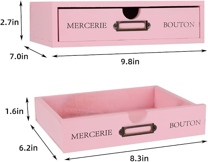 Wooden Storage Box Apothecary Drawers Vintage Wooden Drawers Wood Desktop - Image 3