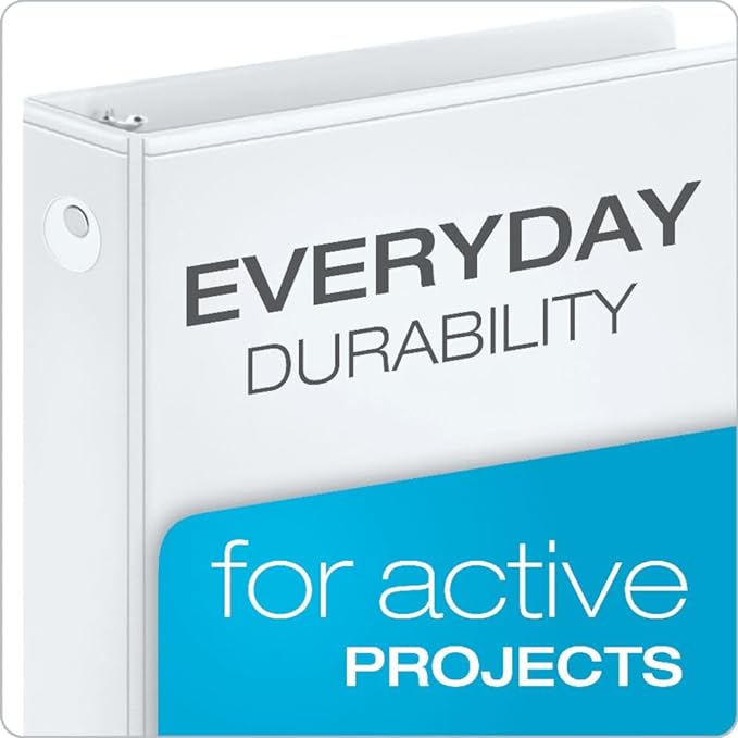 Cardinal Economy 3-Ring Binders, Round Rings, Holds 350 Sheets, Carton of 12 - Image 2