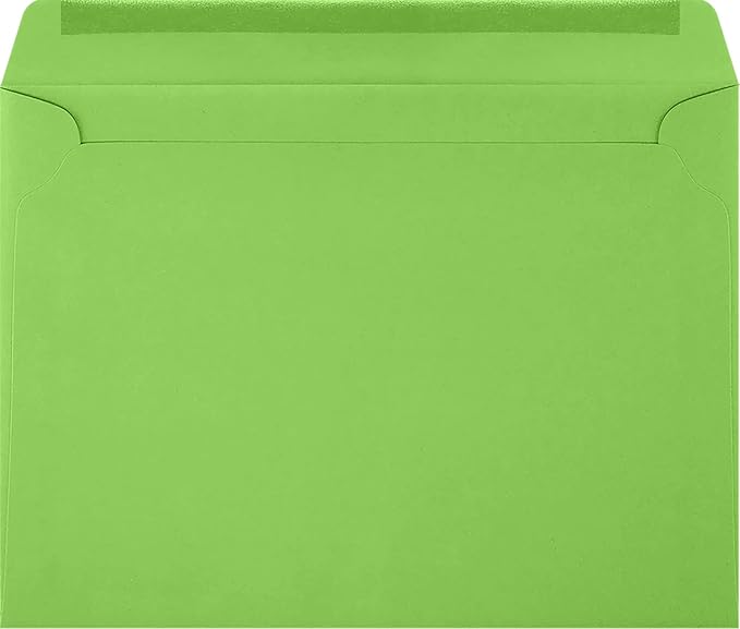 LUXPaper 9 x 12 Booklet Envelopes | Limelight Green | 80lb. Text | 250 Qty - Image 2