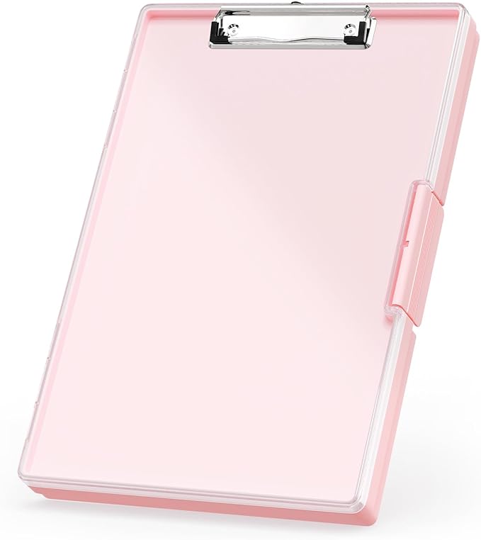 Rimilak Plastic Clipboard with Storage, Side Opening with 2 Compartment by Rimilak