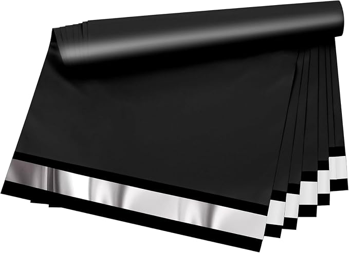 Poly Mailers - 10x13 inch 200 Pcs Black Shipping Bags by VAPULCIO
