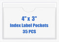 Origin-Joy 35 PCS Self Adhesive Index Card Pockets by Origin-Joy