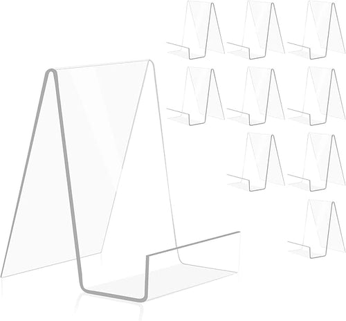 10 Pack Acrylic Book Stand Thickened Clear Book Display Easel Holder by trophable