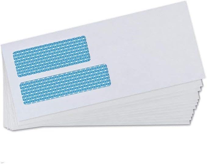 Aimoh #9 1000 Double Window Security Business Mailing Envelopes - Image 3