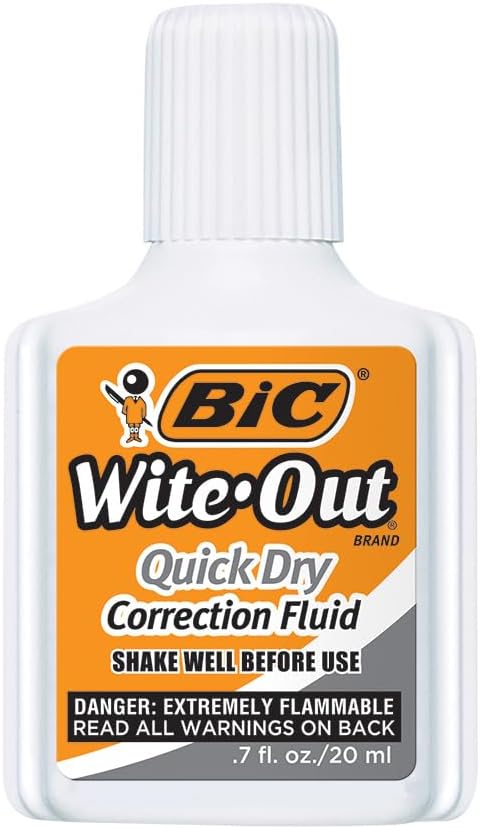 BIC Wite-Out Quick Dry Correction Fluid, Goes on Easy - Image 5