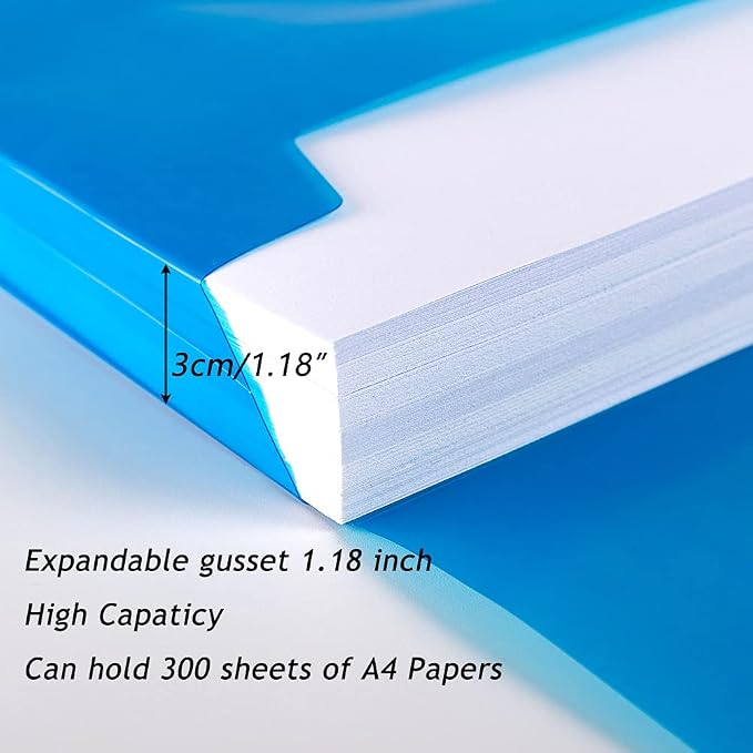 10 Pack Plastic Envelopes with Snap Closure, TFDLCG zm Poly File Envelopes with - Image 6