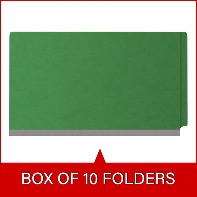 Ecom Folders Top Tab Pressboard Classification Folders | Legal Size 25 Pt Stock - Image 6