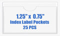 Origin-Joy 25 PCS Self-Adhesive Index Label Pockets by Origin-Joy