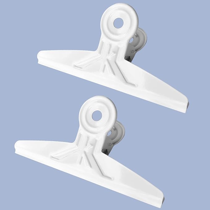 Extra Large Bulldog Clips White by Coideal
