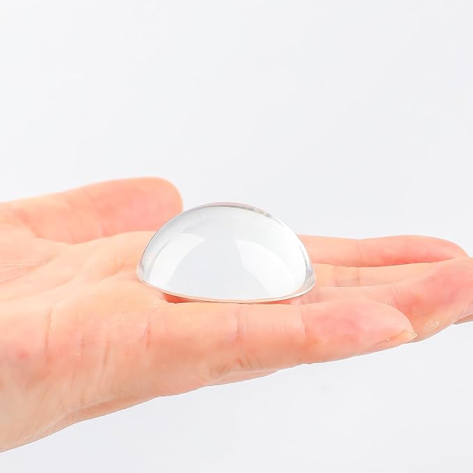 2pcs 1.6inch Crystal Dome Magnifying Paperweight, Reading Magnifier Glass Paper - Image 7