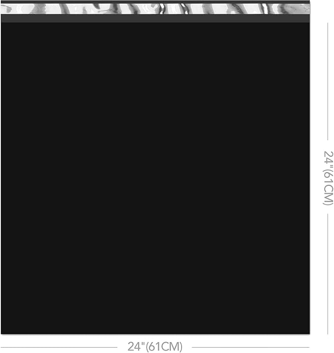 Metronic Poly Mailers 24x24 900 Pcs Black, Large Shipping Bags - Image 2