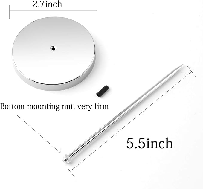 2pcs Desk Receipt Holder Bill Fork Receipt Spike Stick Silver Restaurant Check - Image 2