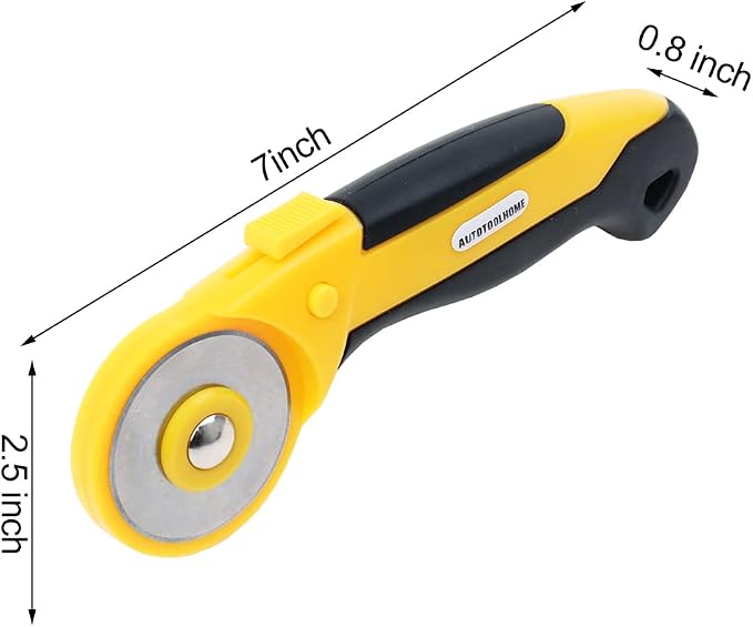 45mm Rotary Cutter Automatic Fabric Cutter 5pcs Titanium Replacement Blades - Image 5