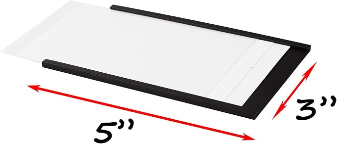 Realth C Channel Magnetic Label Holders 30 Pack 3'' x 5'' - Image 2