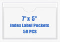 Origin-Joy 50 PCS Self-Adhesive Index Label Pockets by Origin-Joy
