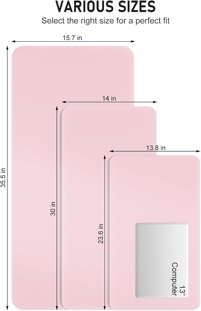 Desk Pad, 35.5" x 17" PU Leather Non-Slip Desk Mat Large Mouse Pad - Image 6