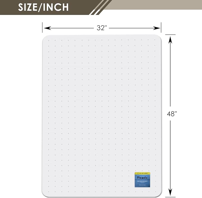 Azadx Heavy Duty Office Chair Mat - Image 7