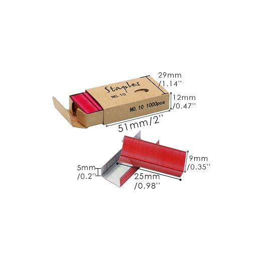 NatSumeBasics 8000 No.10 Colored Staples, Cute #10 Staple Refills - Image 3