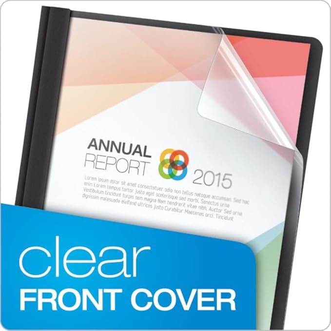 Oxford Clear Front Report Covers, Resume Cover, Presentation Cover, Letter Size - Image 2