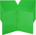 Mr. Pen- Plastic Folders with Pockets and Prongs, 24 Pack, Letter Size | Green by MrPen