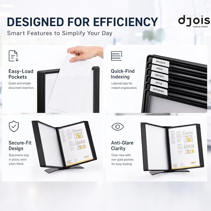 Tarifold Desktop Reference & Display System, 10 Double-Sided Pockets, 20 Sheet - Image 7