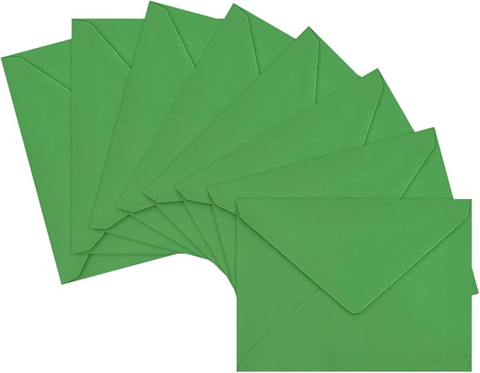 200 Pack A7 Envelopes, 5.24 x 7.24 in Christmas Envelopes by LIKAJON