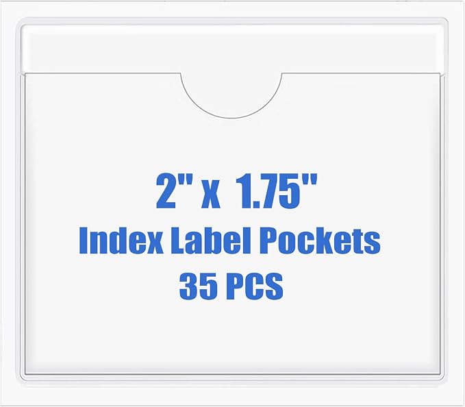 Origin-Joy 35 PCS Self Adhesive Index Card Pockets by Origin-Joy
