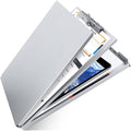Aluminum Clipboard with Storage, Form Holder Steel Stainless Binder with Metal by Sunnyclip