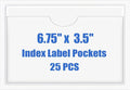 Origin-Joy 25 PCS Self-Adhesive Index Label Pockets by Origin-Joy
